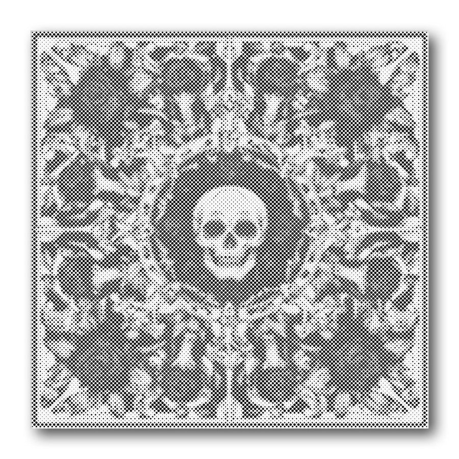 Dot PaintingSkull Mandala Frame - isuvio