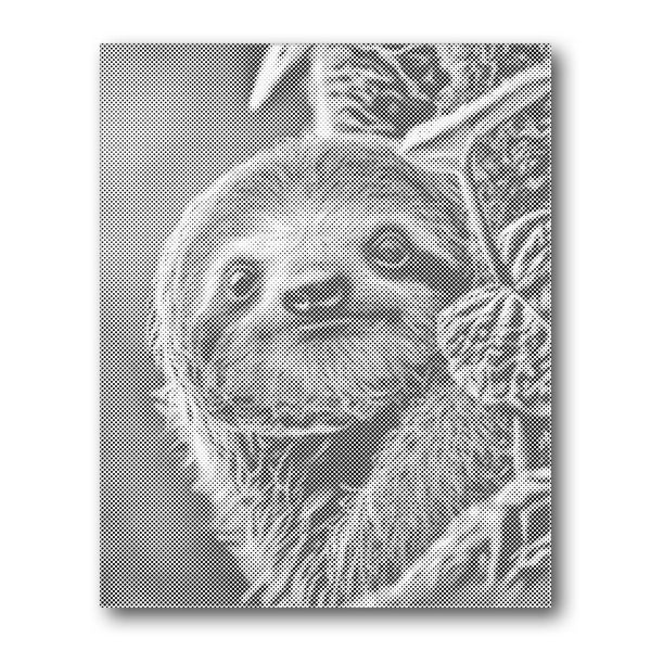 Dot PaintingSloth Portrait - isuvio