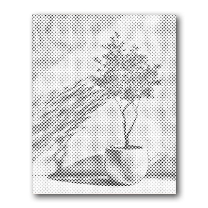 Dot PaintingSmall Tree Pot Shadow - isuvio