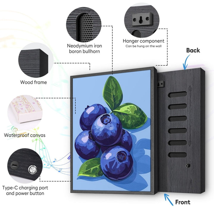 Paint By Numbers KitSpeaker - Blueberry Bunch - isuvio