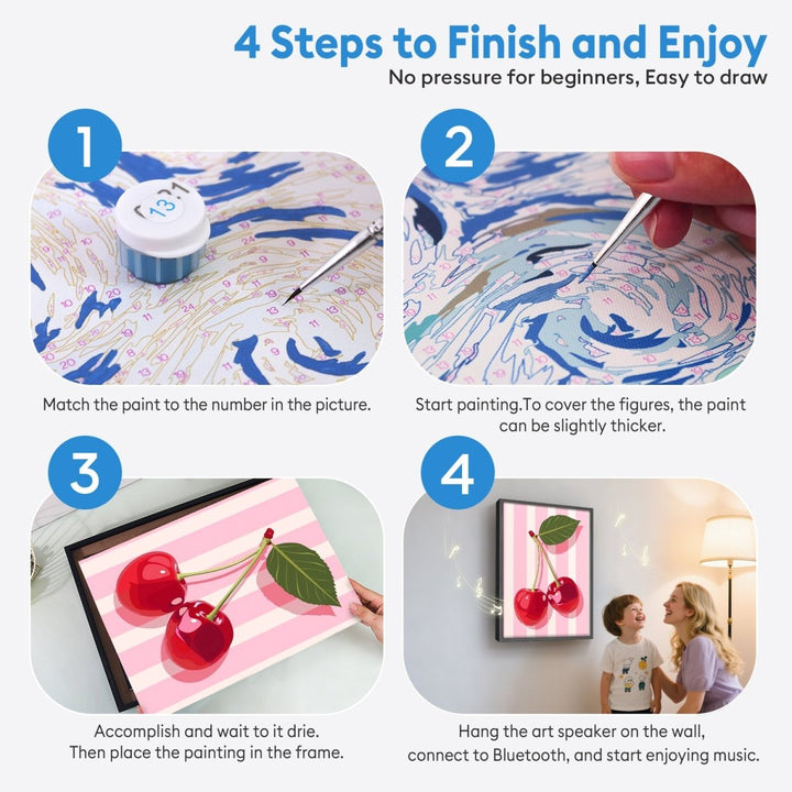 Paint By Numbers KitSpeaker - Cherry Duo - isuvio