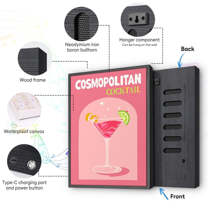 Paint By Numbers KitSpeaker - Cosmopolitan Cocktail - isuvio