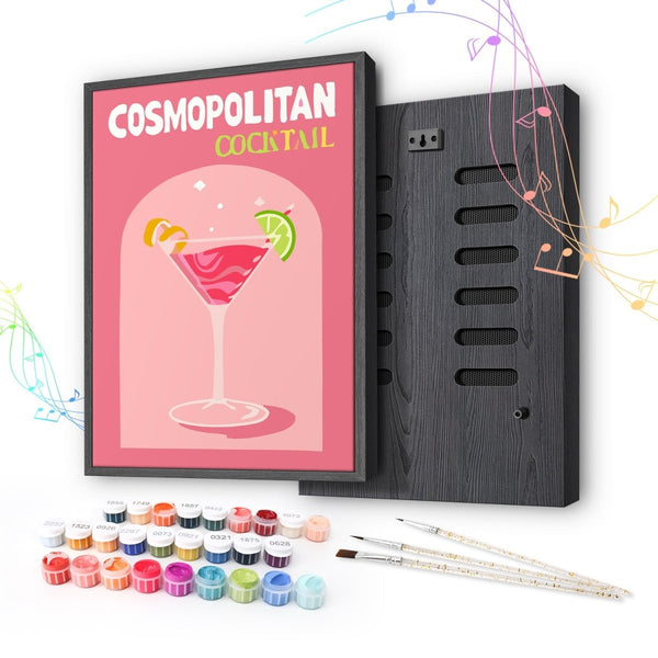 Paint By Numbers KitSpeaker - Cosmopolitan Cocktail - isuvio