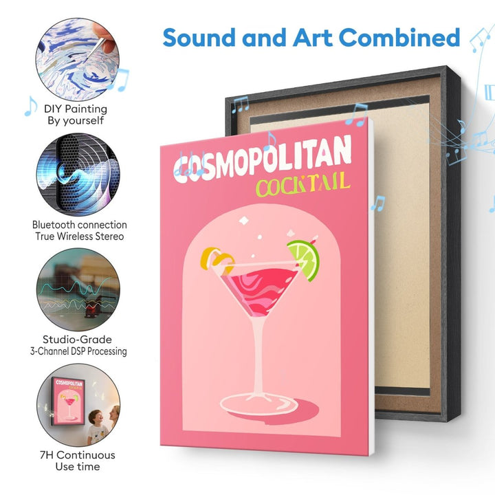 Paint By Numbers KitSpeaker - Cosmopolitan Cocktail - isuvio