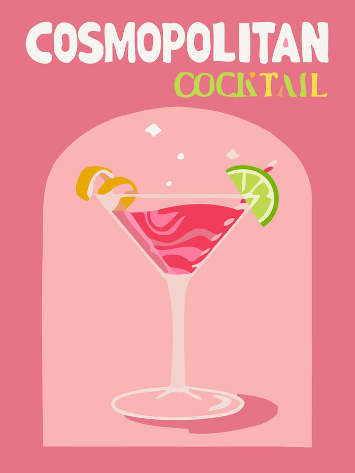 Paint By Numbers KitSpeaker - Cosmopolitan Cocktail - isuvio