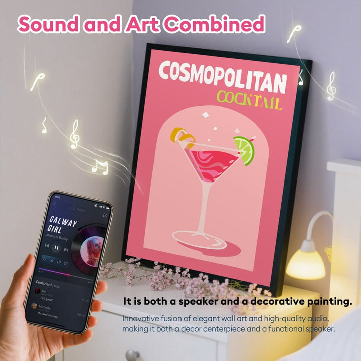 Paint By Numbers KitSpeaker - Cosmopolitan Cocktail - isuvio