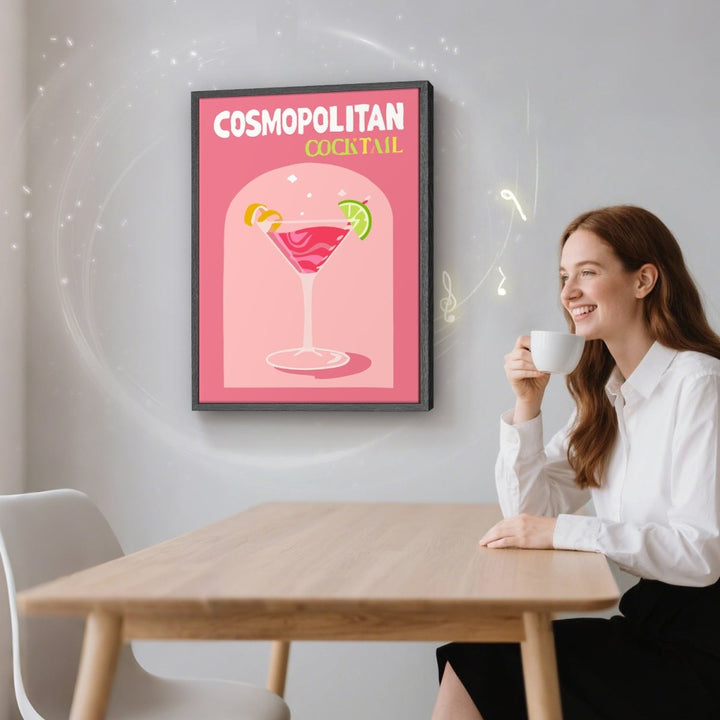 Paint By Numbers KitSpeaker - Cosmopolitan Cocktail - isuvio