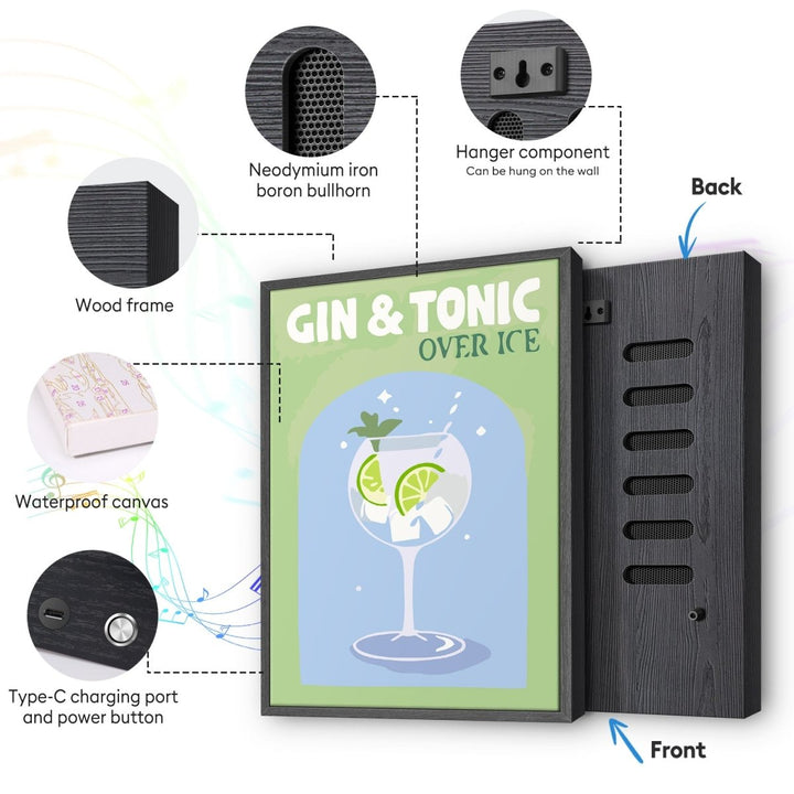 Paint By Numbers KitSpeaker - Gin & Tonic - isuvio