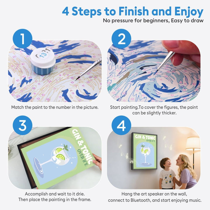 Paint By Numbers KitSpeaker - Gin & Tonic - isuvio