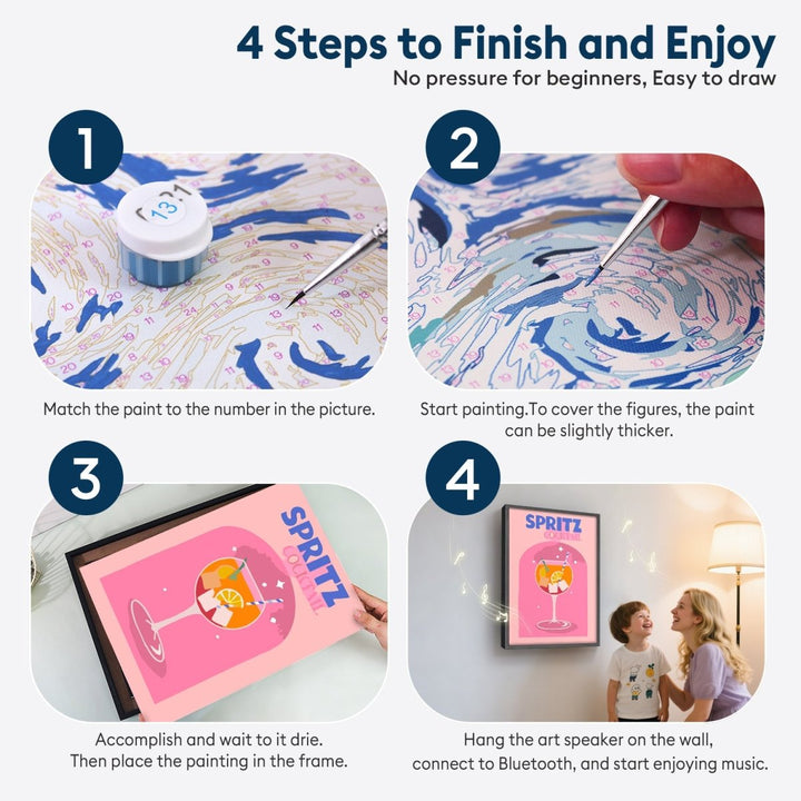 Paint By Numbers KitSpeaker - Spritz Cocktail - isuvio