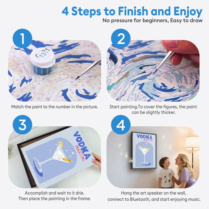 Paint By Numbers KitSpeaker - Vodka Martini - isuvio
