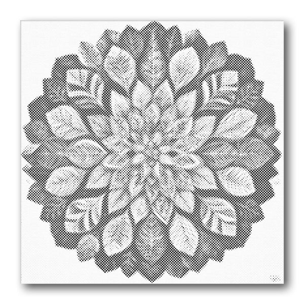 Dot PaintingSucculent Rosette Mandala - isuvio