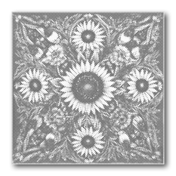 Dot PaintingSunflower Grid Mandala - isuvio