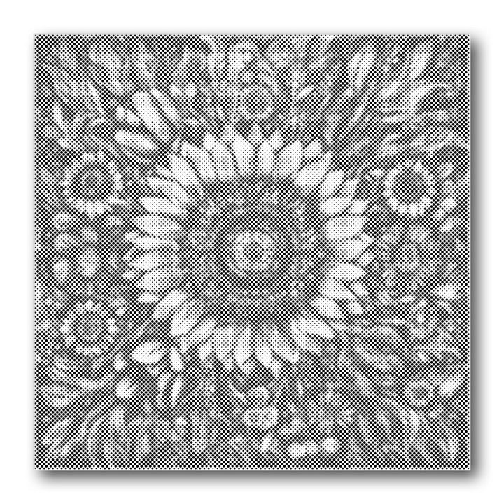 Dot PaintingSunflower Wreath - isuvio