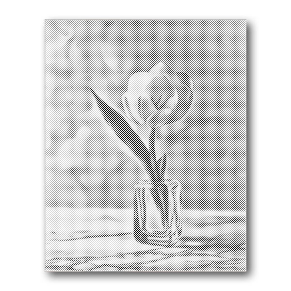 Dot PaintingTulip Jar Minimal Light - isuvio