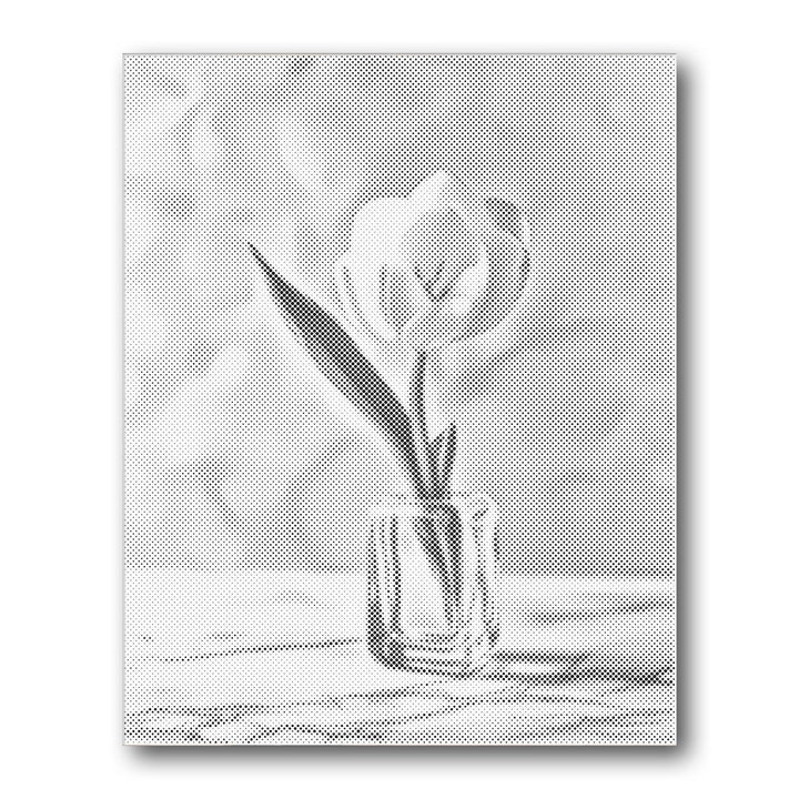 Dot PaintingTulip Jar Minimal Light - isuvio
